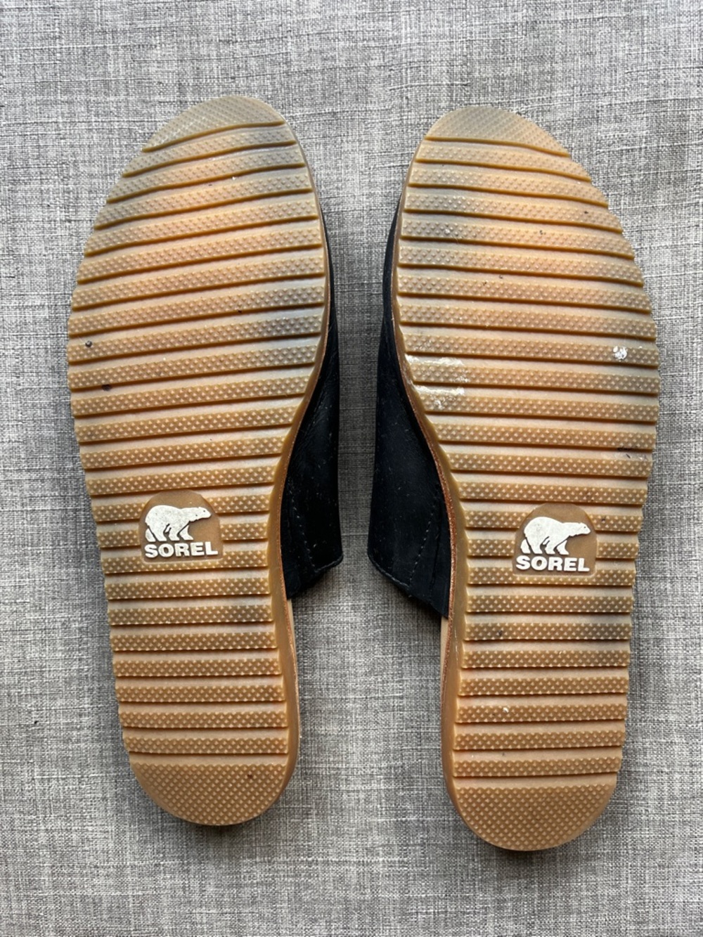 Sorel Ella Black Leather Slide Sandals Closed Toe Slip-On 9.5 - Picture 5 of 6